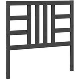  Uzglavlje za krevet sivo 106 x 4 x 100 cm od masivne borovine | shoptok.hr