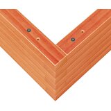  Vrtna sadilica voštano smeđe boje 60x60x23 cm od borovine | shoptok.hr