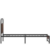  Okvir kreveta bez madraca smeđa boja hrasta 80x200 cm drveni | shoptok.hr