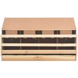  Gnijezdo za nesilice s 4 odjeljka 106x40x59 cm masivna borovina | shoptok.hr
