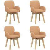 vidaXL Okretne blagovaonske stolice 4 kom. Bouclé Bež 54 x 58 x 87 cm - Bež 4 | shoptok.hr