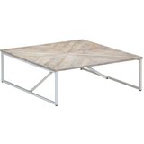 vidaXL Klubska mizica 110x110x36 cm trden mangov les | Shoptok.si