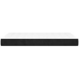 vidaXL Vzmetnica z žepkasto vzmetjo črna 120x220x20 cm žamet | Shoptok.si