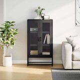 vidaXL Visoka deska črna 68x39x123 cm Jeklo | Shoptok.si