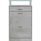 Ormarić za cipele boja betona 63x24x104 cm konstruirano drvo | Eponuda.com