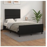  Okvir za krevet s uzglavljem crni 120 x 200 cm od umjetne kože | shoptok.hr