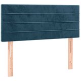  box spring s madracem LED tamnoplavi 80 x 200 cm baršun | shoptok.hr
