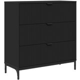  Kreveta s ladicama Crna 79,5 x 33 x 82 cm Konstruirano drvo | Eponuda.com