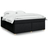  Krevet s oprugama i madracem crni 180x200 cm od tkanine | shoptok.hr
