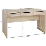 MID.YOU pisalna miza leseni material hrast sonoma | Shoptok.si