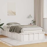  Krevetna konstrukcija Bijelo 90 x 190 cm Čvrsto borovo drvo | shoptok.hr