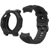 INF Silikonski pašček za uro in etui, združljiv z Amazfit T-Rex 3 Pro Black, (5000264289) Cene