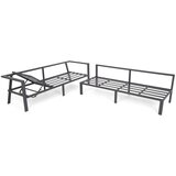  Kutni set u sivoj/taupe boji Miami | shoptok.hr