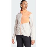 Adidas Tehnička flis jakna mandarina / bijela | shoptok.hr