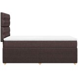  Krevet s oprugama i madracem tamnosmeđi 90 x 190 cm od tkanine | shoptok.hr