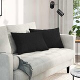  Jastučići za sofu 2 pcs Crna 60 x 40 cm tkanina | shoptok.hr