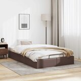 vidaXL Okvir kreveta bez madraca smeđi 120x190 cm umjetne kože | shoptok.hr
