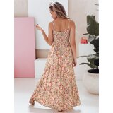 DStreet Sukienka maxi FLORALUSH w kwiaty czerwono-fioletowe | shoptok.hr