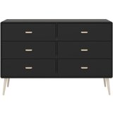 Tvilum Crna niska komoda 135x89 cm Mino - | shoptok.hr