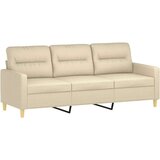 Kavč trosed z blazinami krem 180 cm blago, (20923936) | Shoptok.si