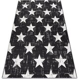RugsX Preproge Preproga v videzu sisala FLAT 48648/690 ZVEZDE 140x200 cm Črna | Shoptok.si