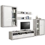 Mömax tv-element malta, siva, bela | Shoptok.si
