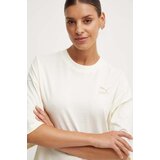 Puma Pamučna majica za žene, boja: bež | shoptok.hr