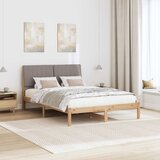  Krevetna konstrukcija Smeđa 135 x 190 cm Čvrsto borovo drvo | shoptok.hr