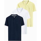 Ombre Set of men's pique knit polo shirts 3-pack Cijene
