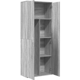 vidaXL Visoka komoda siva sonome 70x35x180 cm od konstruiranog drva | shoptok.hr