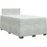  Boxspring krevet s madracem Svjetlosiva 120 x 190 cm Baršun | shoptok.hr