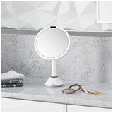 simplehuman ST3054 20cm-es LED, kozmetično ogledalo, 5x povečava, bela | Shoptok.si