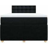  Krevet s oprugama i madracem crni 120 x 200cm od tkanine | shoptok.hr