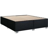 vidaXL Box spring postelja z vzmetnico črn 200x200 cm blago | Shoptok.si