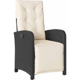  9-dijelni vrtni blagovaonski set s jastucima crni od poliratana Crna Dužina stola 190 cm | shoptok.hr