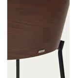 Kave Home Rjavo-bež barski stol (višina sedeža 77 cm) Eamy – | Shoptok.si