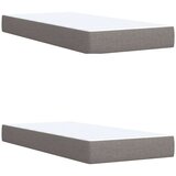 vidaXL Krevet s oprugama i madracem smeđesivi 200x200 cm od tkanine | shoptok.hr