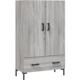 Maison Chic Visoka omara - Komoda - Predalnik siva sonoma 69,5x31x115 cm inženirski les, (21721489) Cene