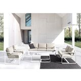 BIZZOTTO Bijela vrtna sofa aluminijska Merrigan – | shoptok.hr