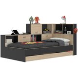 MID.YOU postelja s predalom 90 cm x 200 cm , črna, barve kostanja | Shoptok.si