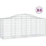  Lučne gabionske košare 4 kom 200x50x80/100 cm pocinčano željezo | Eponuda.com