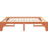  Krevet s daskama s pohranom Smeđa 180 x 200 cm Masivna borovina | shoptok.hr