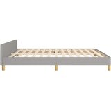  Okvir za krevet bez madraca svjetlosivi 160 x 200 cm od tkanine | Eponuda.ba