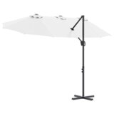 vidaXL Vrtni nadstrešak s zaključavanjem Pijesak 372 x 198 x 253 cm | shoptok.hr