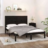  Okvir za krevet od masivnog drva crni 150 x 200 cm 5FT King | shoptok.hr