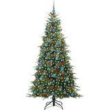  Umjetno božićno drvce s nogom s stalakom Zelena 210 cm PE i PVC | shoptok.hr