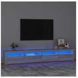  TV ormarić s LED svjetlima boja hrasta sonome 240x35x40 cm | shoptok.hr