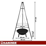 Kaminer šporeti Vrtni roštilj s tronožcem 167x58cm Šporeti | shoptok.hr