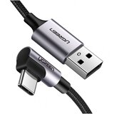 Ugreen polnilni kabel, usb-a na usb-c 90°, 0.9 m, črno siv Cene