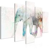  Slika - Painted Elephant (5 Parts) Wide 100x50 | shoptok.hr